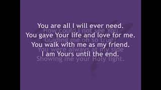 My Only Hope lyric video