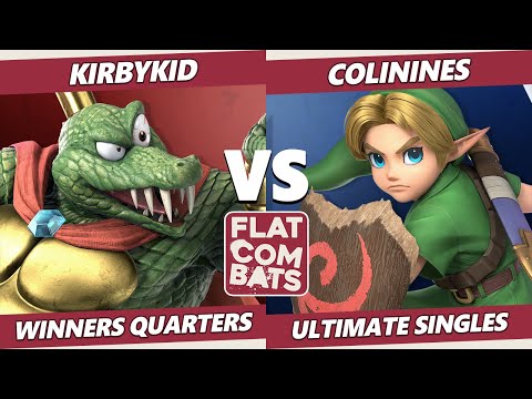 Flat Combats 3 Winners Quarters - KirbyKid (K Rool) Vs. Colinies (Young Link) SSBU Smash Ultimate