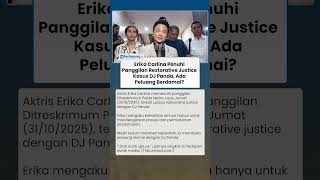 Erika Carlina Datangi Undangan Restorative Justice,  Isyaratkan Berdamai dengan DJ Panda?