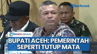 Momen Emosional Bupati Aceh Utara saat Rapat Satgas Pemulihan Bencana: Pemerintah Seperti Tutup Mata