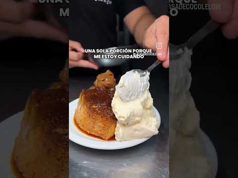 Flan casero, bien alto y con mucho dulce 🍮🤤de esos que no se comparten.!!!!