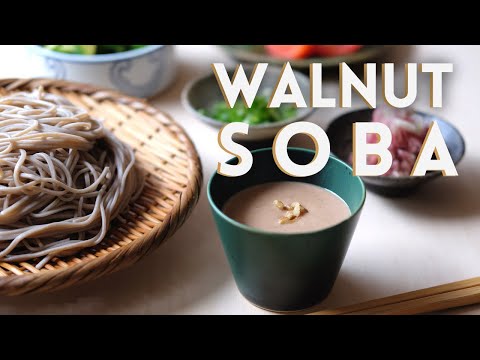 [ASMR] CREAMY WALNUT SOBA | RECIPE | Takoshiho Cooks Japan