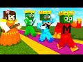 Monster School : Squid Game x TEACHING ELEMENTAL ZOMBIES BECOME PRINCE - Minecraft Animation