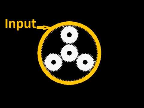 How does an internal gear hub work