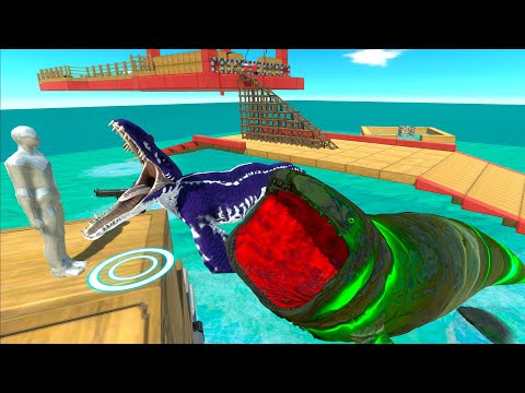 FPS AVATAR RESCUE MISSION vs AQUANTIC PREDATORS - Animal Revolt Battle Simulator