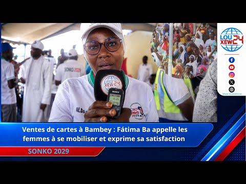  Ventes de cartes à Bambey : Fátima Ba appelle les femmes à se mobiliser et exprime sa satisfaction