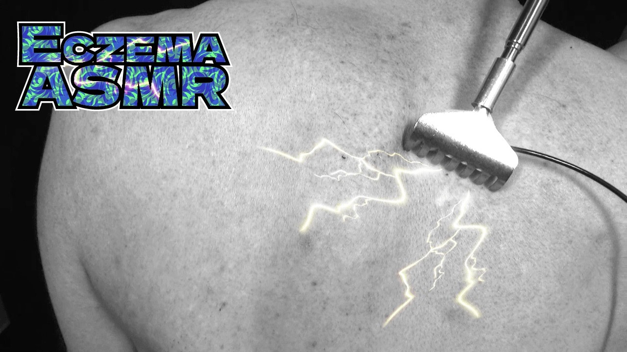 【脳内が電源オフになるアトピー性皮膚炎ASMR】超痒い背中を金属孫の手で掻く音/癒し/リラックス効果/睡眠導入/マッサージ【モノクロ版】