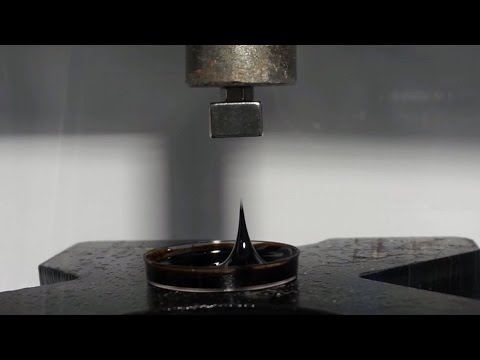 Magnets And Ferrofluid Crushed By Hydraulic Press Video