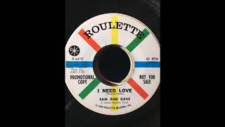 Sam And Dave - Keep A&#39;Walkin&#39; bw I Need Love ROULETTE PROMO
