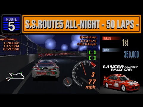 PSX 1 - Gran Turismo 2 (1999) - Simulation Mode - Day 102 to 103 - ALL NIGHT 50 LAPS ENDURANCE