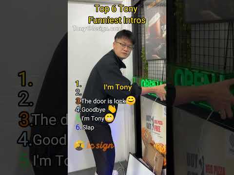 "Top 6 Funniest Tony Intros Ever 😂 | LC Sign Moments"