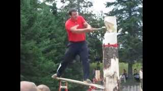 preview picture of video 'Lumberjack Competition At Chocolate Fest, St. Stephen, NB'