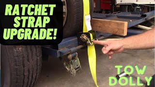 Tow Dolly tie down for low clearance cars. DIY.