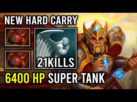 100% Pure Hammer Brutal Run At Them 6400 HP Hard Carry Omniknight Dota 2