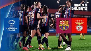FOOTBALL FEAST | Barcelona vs. Benfica Highlights (UEFA Women's Champions League 2022-23)