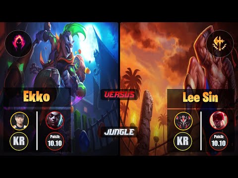 Cuzz EKKO (Jungle) [Dark Harvest] VS LEE SIN - Grandmaster KR Patch 10.10