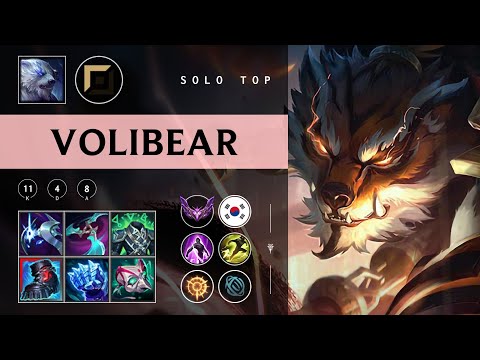 Volibear Top vs Malphite - KR Master Patch 25.22