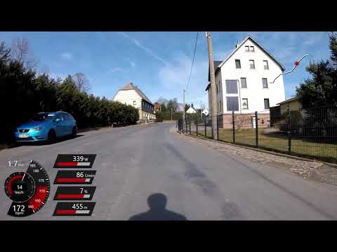 Dittersdorf Dittersdorfer Straße Anstieg | 4x Zeitraffer