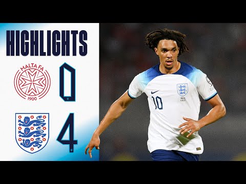 Malta 0-4 England | Trent Alexander-Arnold Scores From Midfield 🤩 | Highlights | England