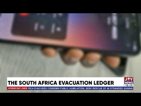 South Africa Evacuation Claims: I received only GHS5000 out of the total amount - Evacuees.