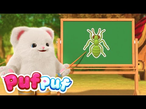 Cântecul insectelor 🦗 Cântece Educative pentru Copii Mici | Cântece Puf Puf