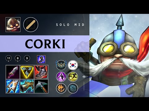 Corki Mid vs Akali - KR Challenger Patch 26.01