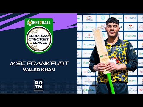 POTM: W.Khan - MSF vs ALZ | Highlights | Bet2Ball European Cricket League Day 2, Group D | ECL22