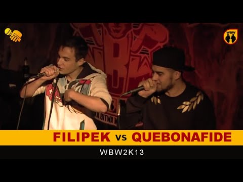 Filipek 🆚 Quebonafide 🎤 WBW 2013 el.3 (freestyle rap battle)