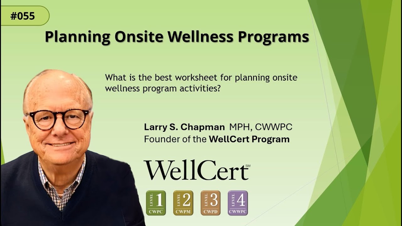 #055 Planning Worksheet for Wellness Programs