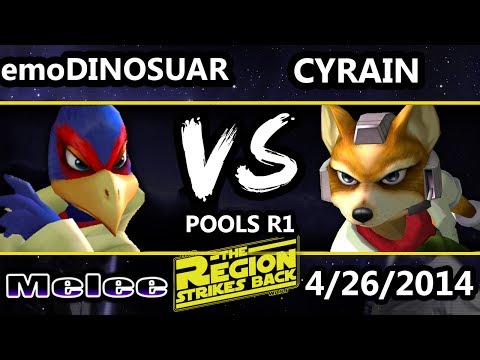 Bar Wars 2 - Cyrain (Fox) Vs. emoDinosaur (Falco) SSBM Pools - Smash Melee