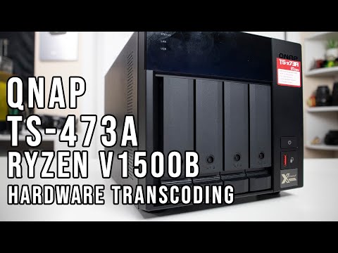 Serveris QNAP | 4 lizdų QTS ir QuTS hero NAS | TS-473A-8G | Iki 4 HDD/SSD su karšto keitimo funkcija | AMD Ryzen | Ryzen V1500B keturių branduolių | Procesoriaus dažnis 2,2 GHz | 8 GB | DDR4 video