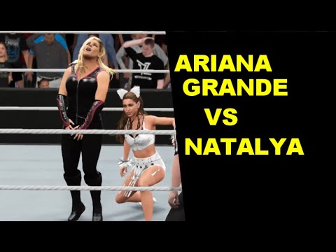 WWE 2K17 Ariana Grande vs Natalya