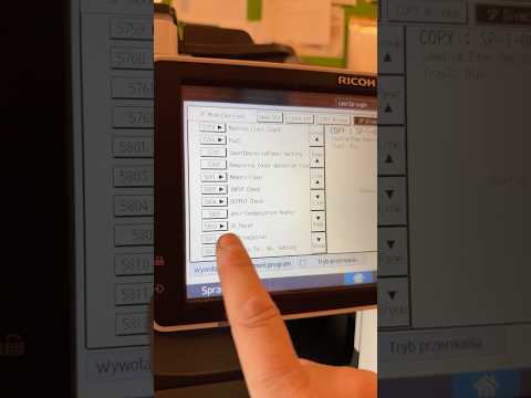 How reset Ricoh sc Error #printer #photocopier