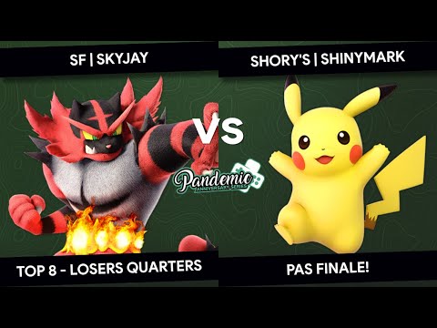 PAS Finale! - SF  Skyjay (Incineroar) vs Shory's   ShinyMark (Pikachu) - Top 8 Losers Quarters