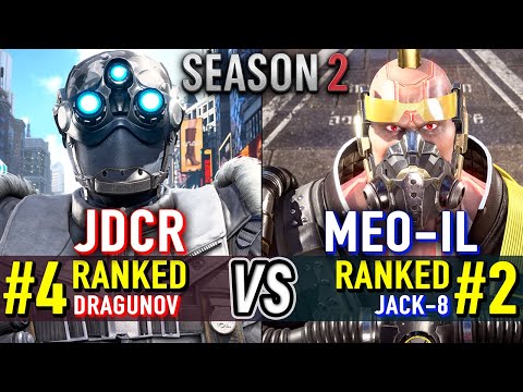 T8 🔥 JDCR (#4 Ranked Dragunov) vs MEO-IL (#2 Ranked Jack-8) 🔥 Tekken 8 High Level Gameplay