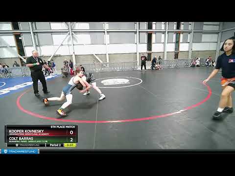108 Lbs 5th Place Match - Colt Barras, Bonners Ferry Wrestling Club Vs Kooper Kovnesky, Headwaters