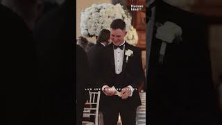 Hear a toddler’s tear-jerking message to her dad on his wedding day | Humankind #shorts #wedding