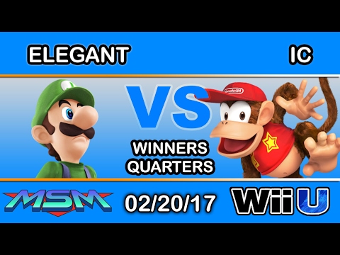 MSM 86 - Elegant (Luigi) Vs. CST LooK | IC (Diddy Kong) Winners Quarters - Smash Wii U