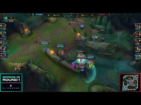 Fnatic vs  Vitality / FNC vs VIT / Highlights GAME 1 /  Playoffs Round 1 / LEC Spring Split 2019