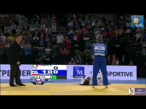 Judo 2014 European Championships Montpellier: Gwend (ITA) - Ozdoba (POL) [-63kg] bronze