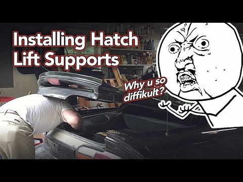 Installing new hatch lift supports - Ready to Rage - Camaro/Firebird