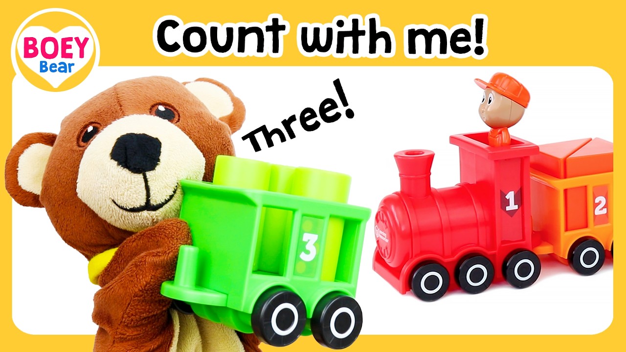 Counting for Preschoolers 1-5, Best Toy Learning Videos for Toddlers & Babies, Train Videos for Kids