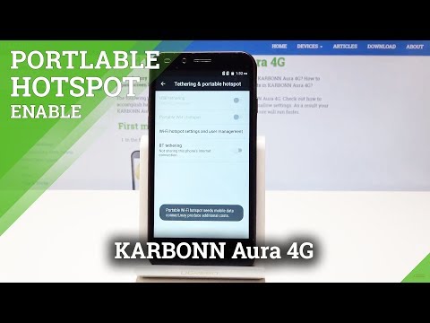 How to Activate Portable Hotspot in KARBONN Aura 4G - Network Access Point