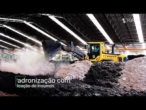 Compostagem de resíduos orgânicos em escala industrial