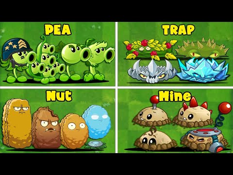 4 Team Plant CLASSIC x PRIMAL x MODERN x FUTURE - Who Will Win? Pvz 2 Battlez Gameplay