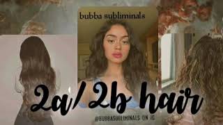♡ wavy/curly hair subliminal (2a/2b)