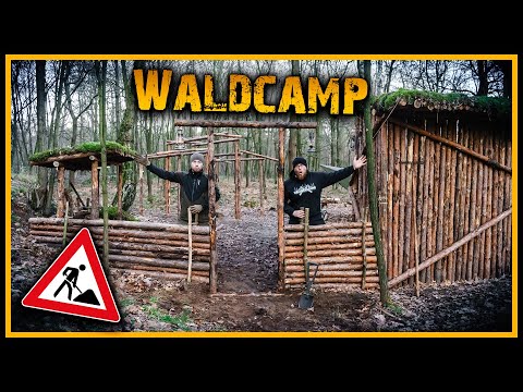 Bushcraft Camp [S05/E13] 🔥 Das Waldcamp wächst 🏕️ - Outdoor Bushcraft Lagerbau
