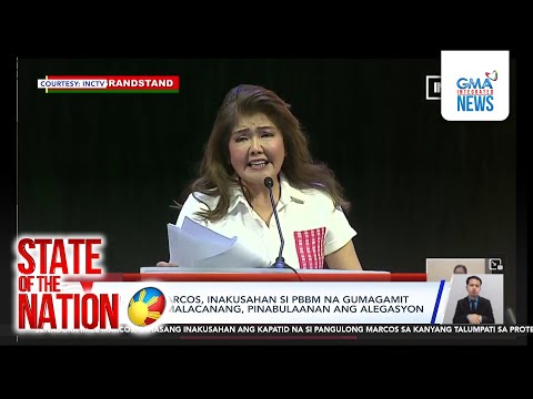 Sen. Imee Marcos, accuses PBBM of using drugs; Malacañang, denies allegations | SONA