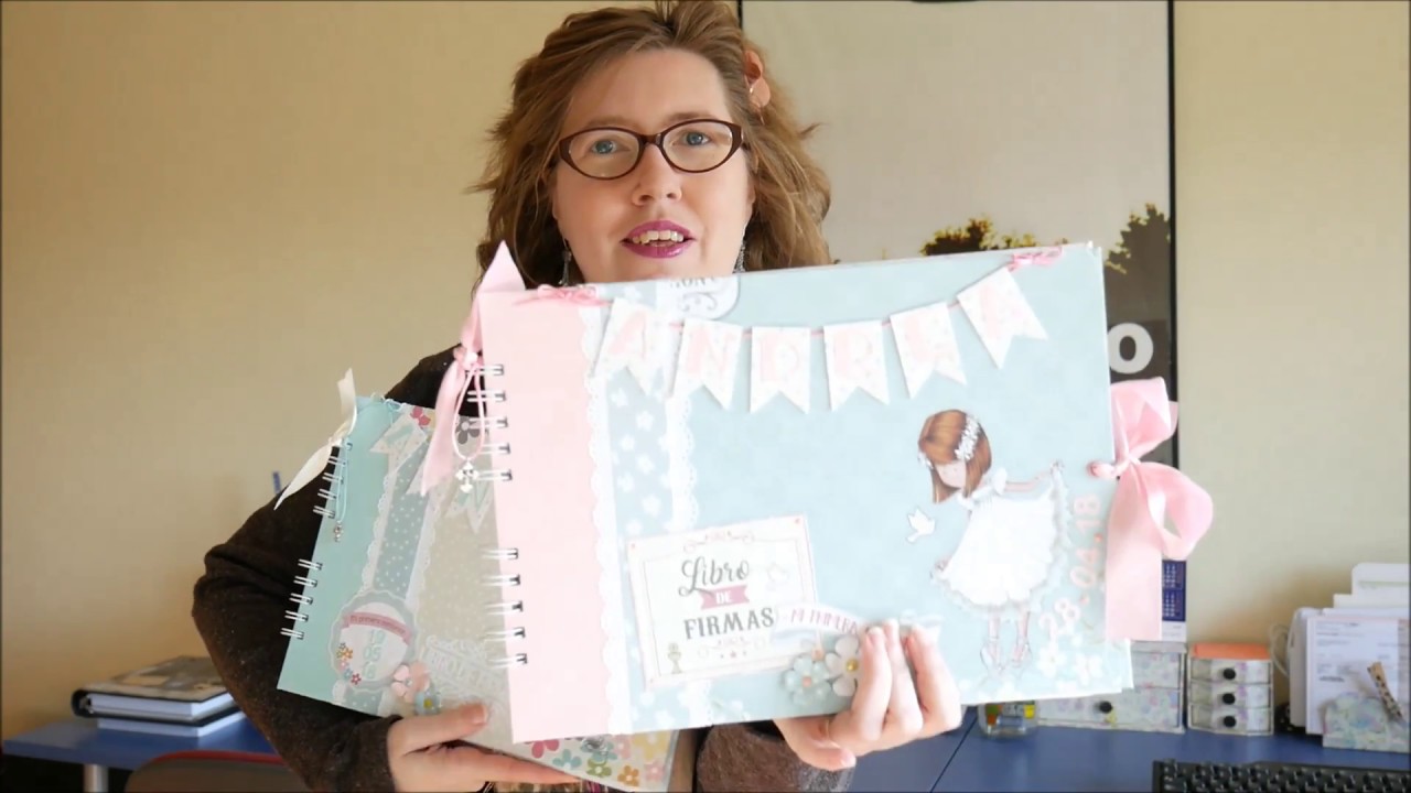 3 libros de firmas comunión tamaño A4