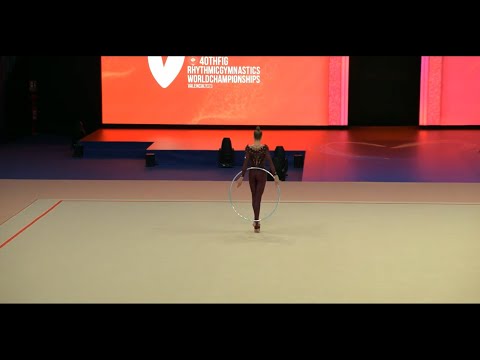 Polina Karika Hoop Qualification 30,050 - World Championships Valencia 2023